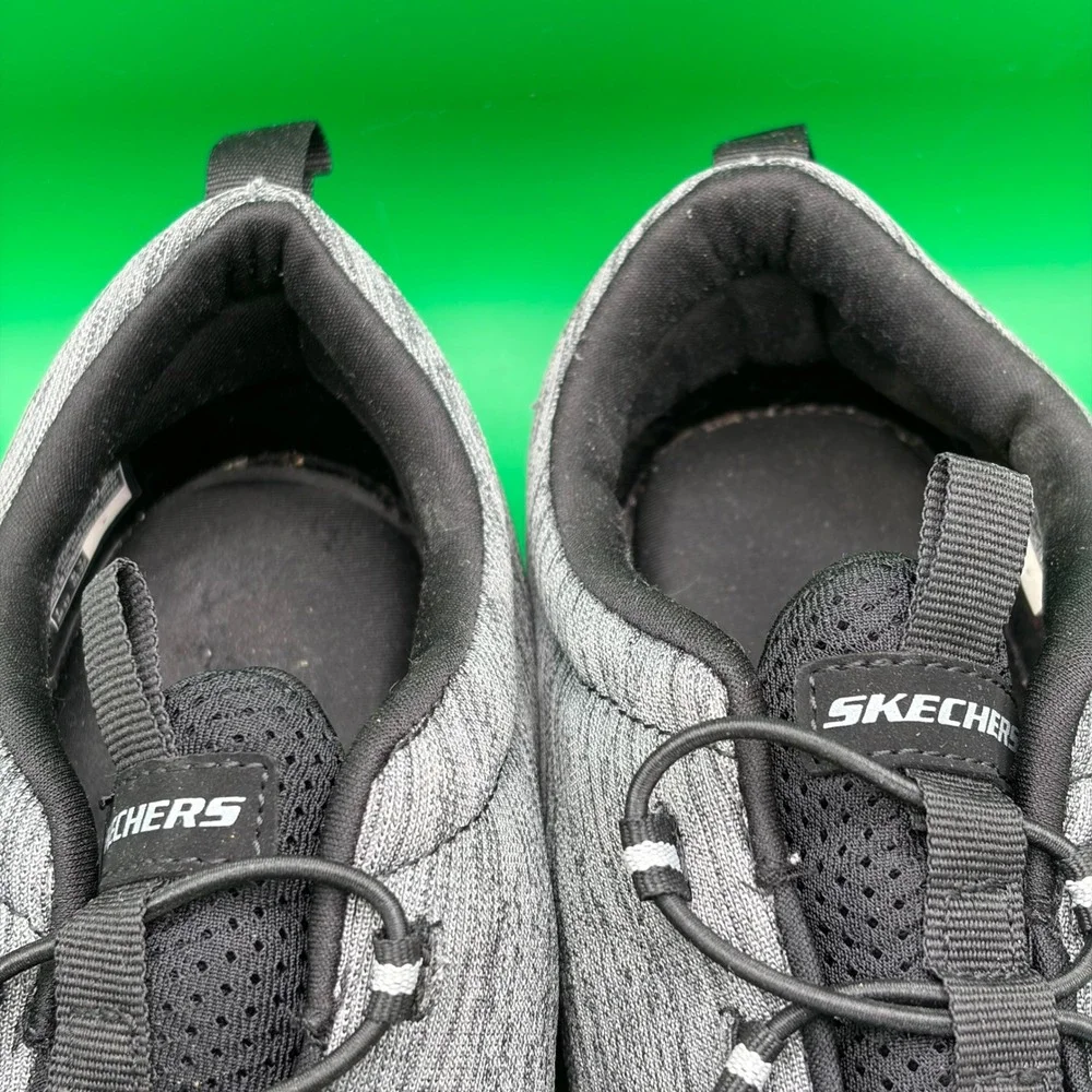 Skechers Summits Louvin Sneakers Mens 13 Wide Gray Bungee Slip On Comfort Shoes